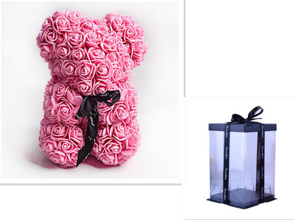Valentine Foam Forever Rose Teddy Bear