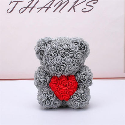 Valentine Foam Forever Rose Teddy Bear