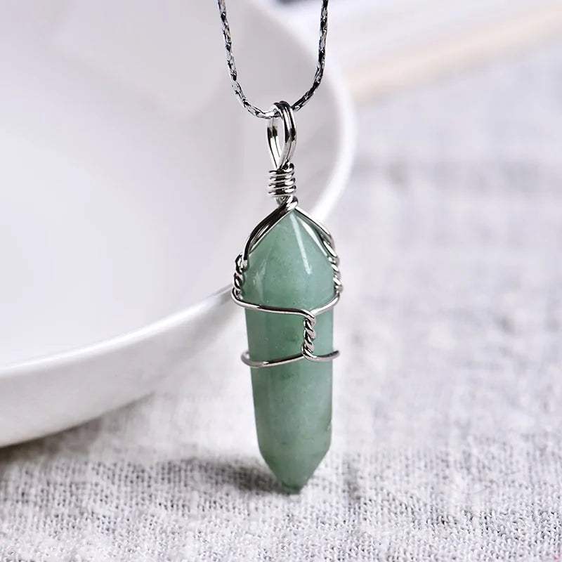 Natural Amethyst Crystal Point Pendant: Diy Jewelry Gift