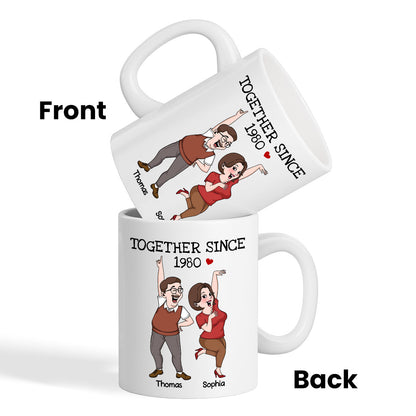 Funny Couple Together Since Personalized Mug, Anniversary Gift For Him, For Her