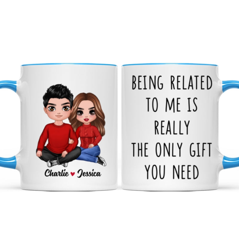 Being Related To Me Couple Personalized Mug