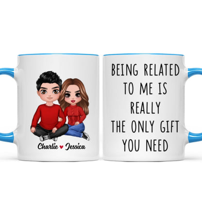 Being Related To Me Couple Personalized Mug
