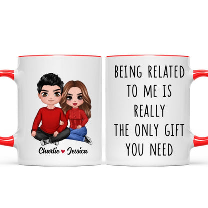 Being Related To Me Couple Personalized Mug