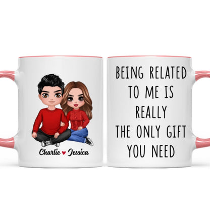 Being Related To Me Couple Personalized Mug
