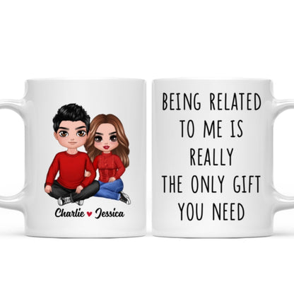 Being Related To Me Couple Personalized Mug