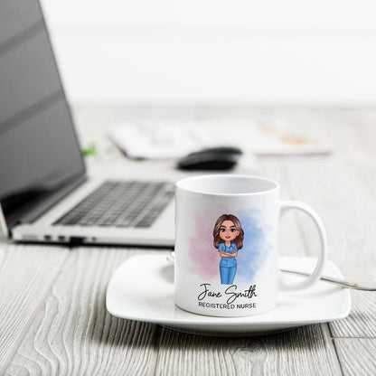 Nurse Personalized Mug, Appreciation Gift, Graduation Gift, Christmas Gift For Colleagues, Boss