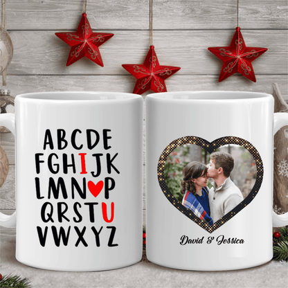 Alphabet I Love You Custom Mug