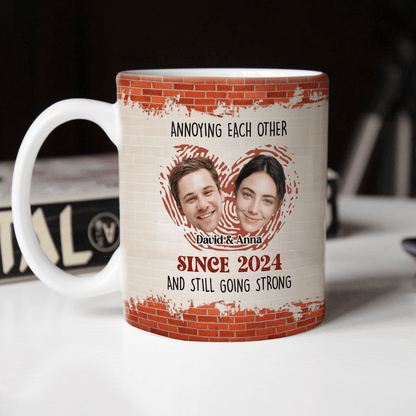 Annoying Each Other And Still Going Strong Custom Couple Photo Mug HO82 895018