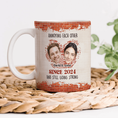 Annoying Each Other And Still Going Strong Custom Couple Photo Mug HO82 895018