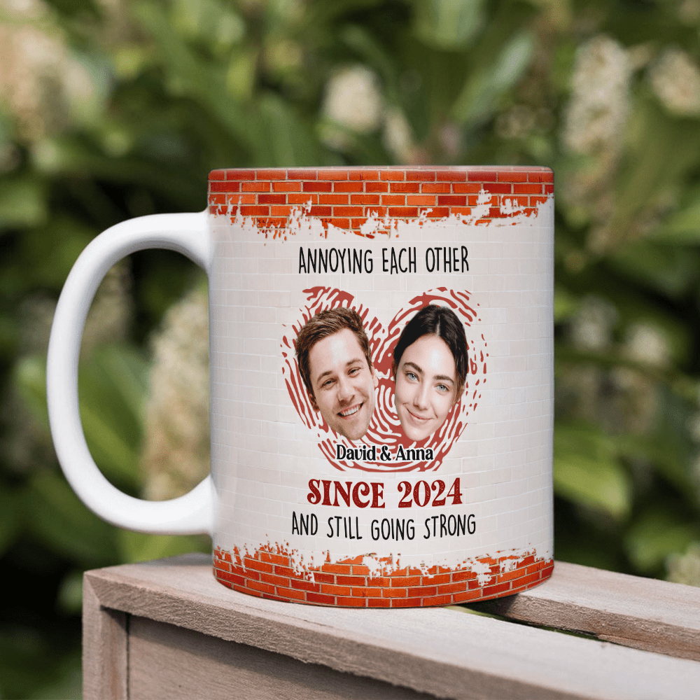 Annoying Each Other And Still Going Strong Custom Couple Photo Mug HO82 895018