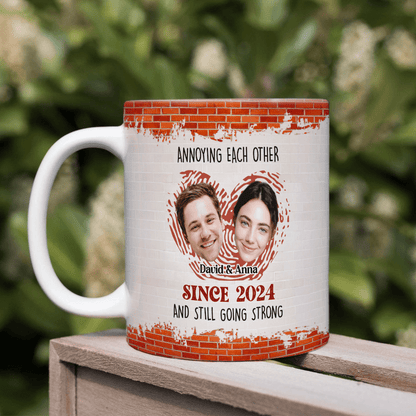 Annoying Each Other And Still Going Strong Custom Couple Photo Mug HO82 895018