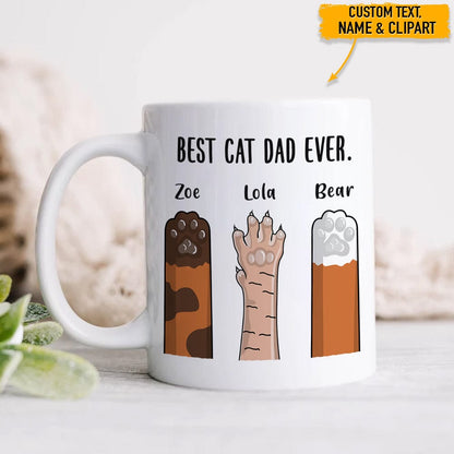 Best Cat Dad Ever Cat Mug, N304 HN590