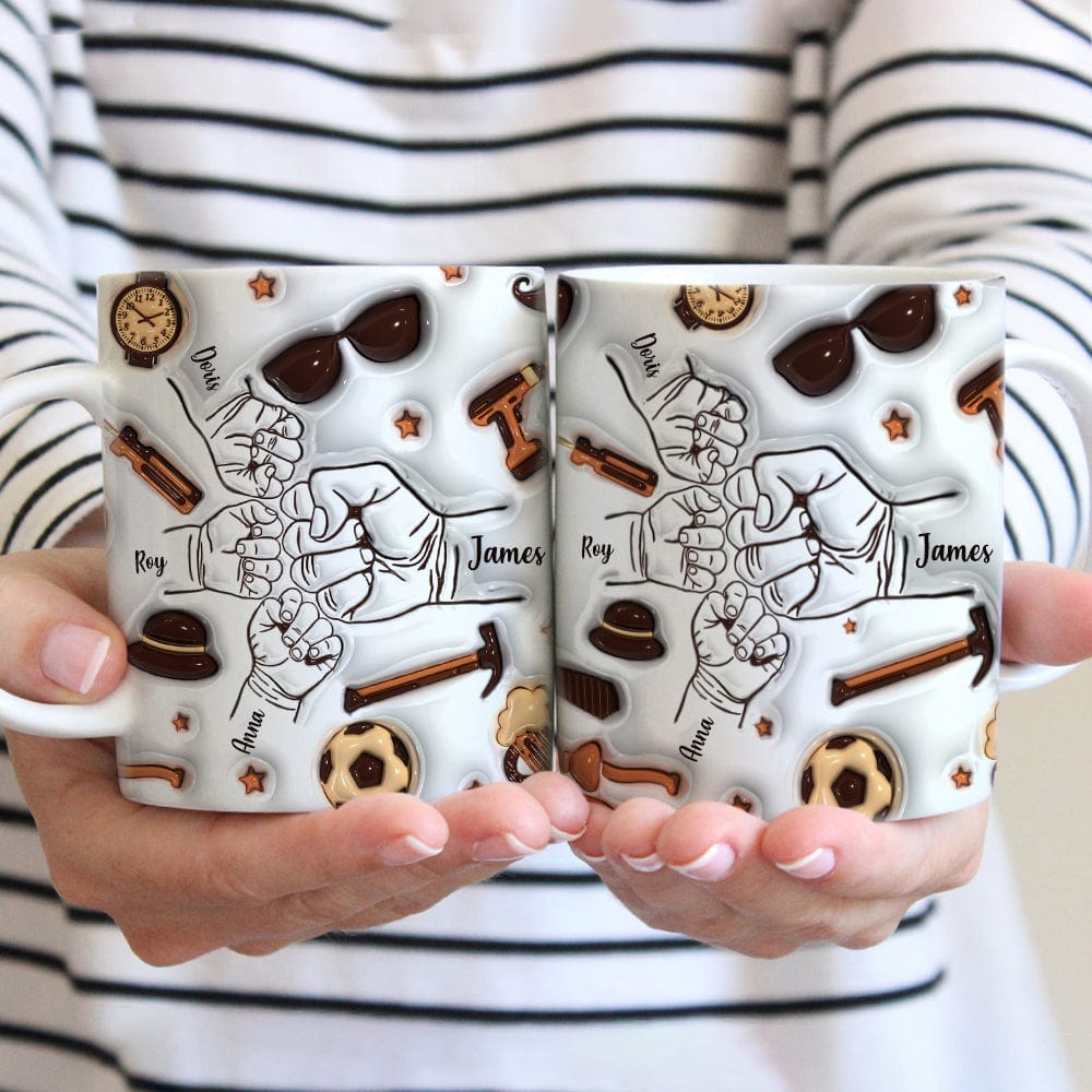 Best Dad Ever With 3D Inflated Mug 2 Personalized Gift DM01 890889