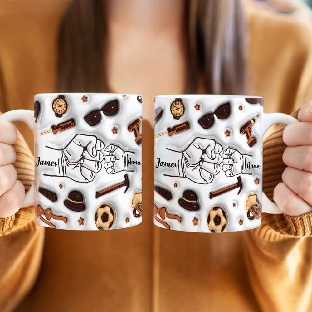 Best Dad Ever With 3D Inflated Mug 2 Personalized Gift DM01 890889