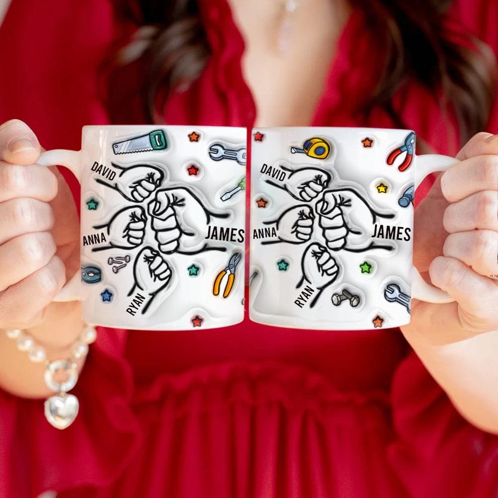 Best Dad Ever With 3D Inflated Mug Personalized Gift DM01 890885