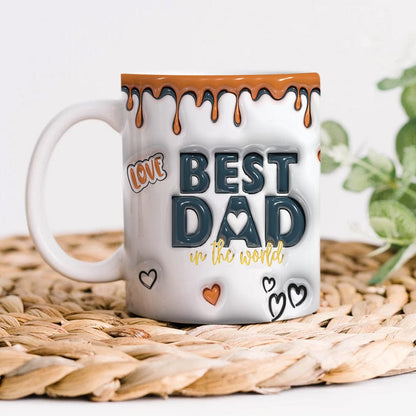 Best Dad In The World Father's Day 3D Mug Personalized Gift TH10 890939