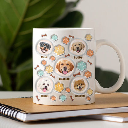 Custom Photo Best Dog Cat Dad With 3D Inflated Effect Mug TA29 890014