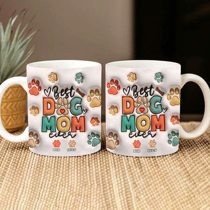 Best Dog Cat Fur Mom Dad Ever Pet Mug Personalized Gift TA29 890044