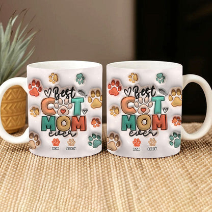 Best Dog Cat Fur Mom Dad Ever Pet Mug Personalized Gift TA29 890044