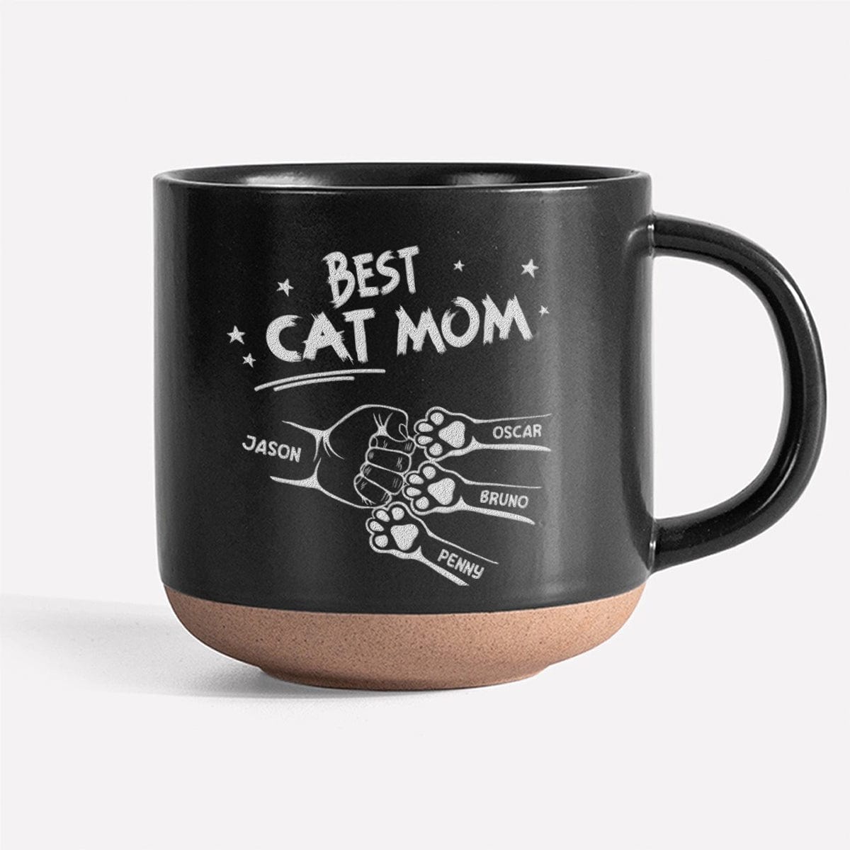 Best Dog Dad, Cat Dad, Dog Mom, Cat Mom Ever Personalized Engraved Pottery Mug HA75 891584