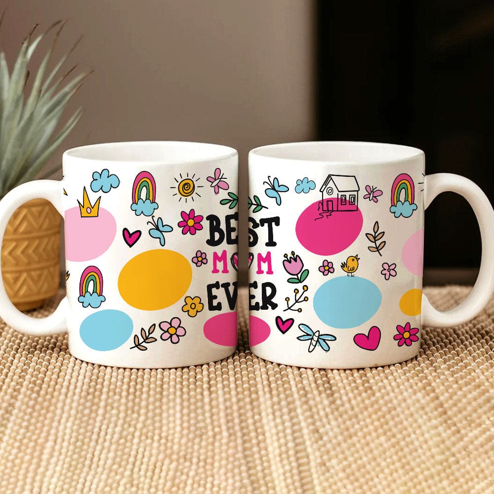 Best Mom Ever Sublimation Family Mug Personalized Gift TA29 890134