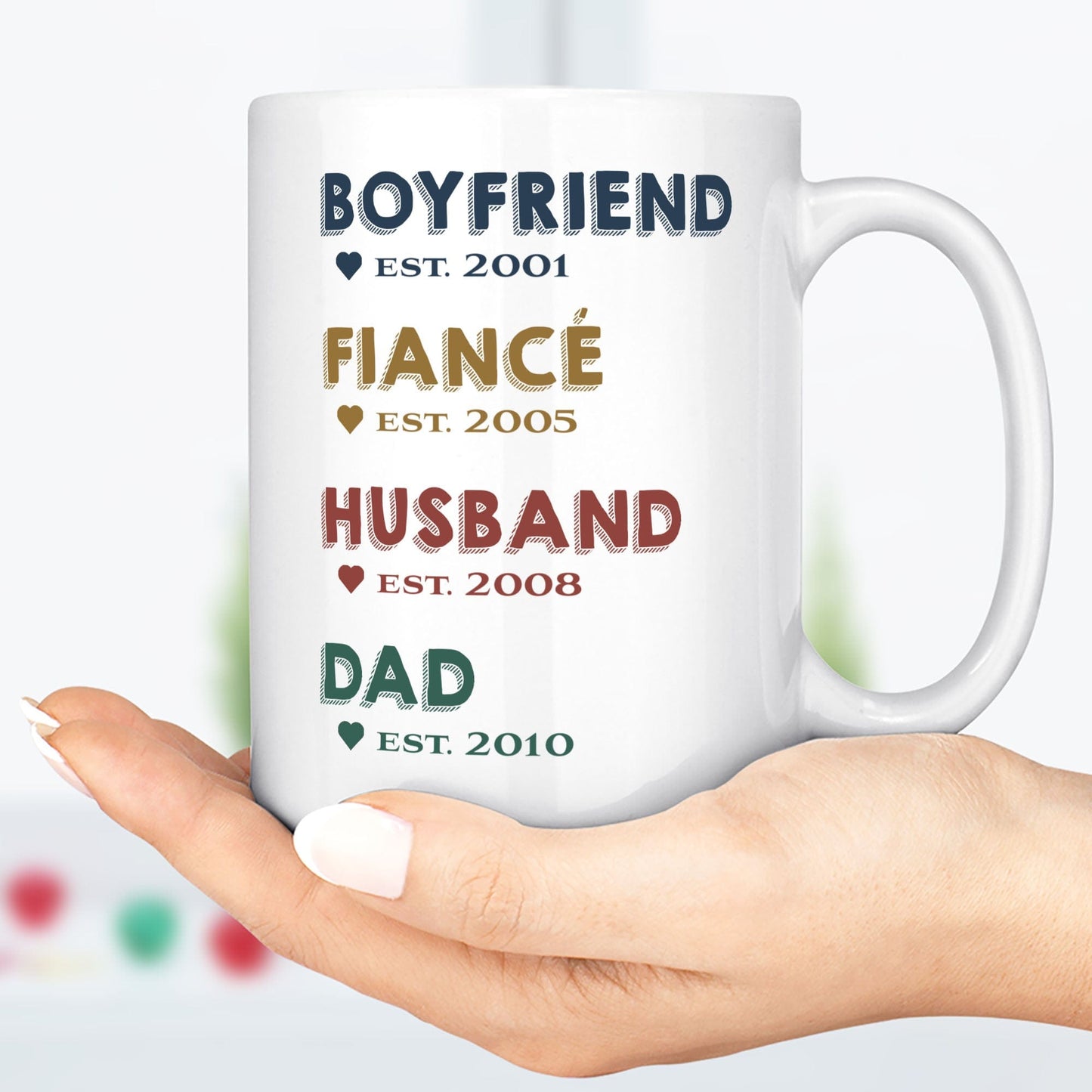 Boyfriend, Fiance, Husband, Dad Mug, Pregnancy Announcement, Pregnancy Reveal First Time Dad Gift, Husband to Daddy, Custom New Daddy Gift C296