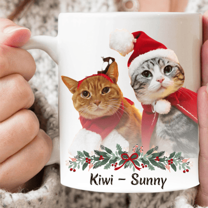 Christmas Custom Dog Cat Photo Coffee Mug