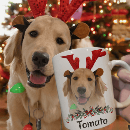 Christmas Custom Dog Cat Photo Coffee Mug