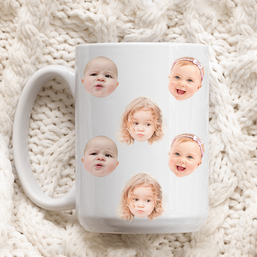Custom Baby Face Photo Family Mug TA29 890579