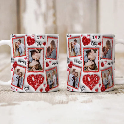 Custom Couple Photo I Love You 3D Inflated Mug Valentine Gift HA75 891780
