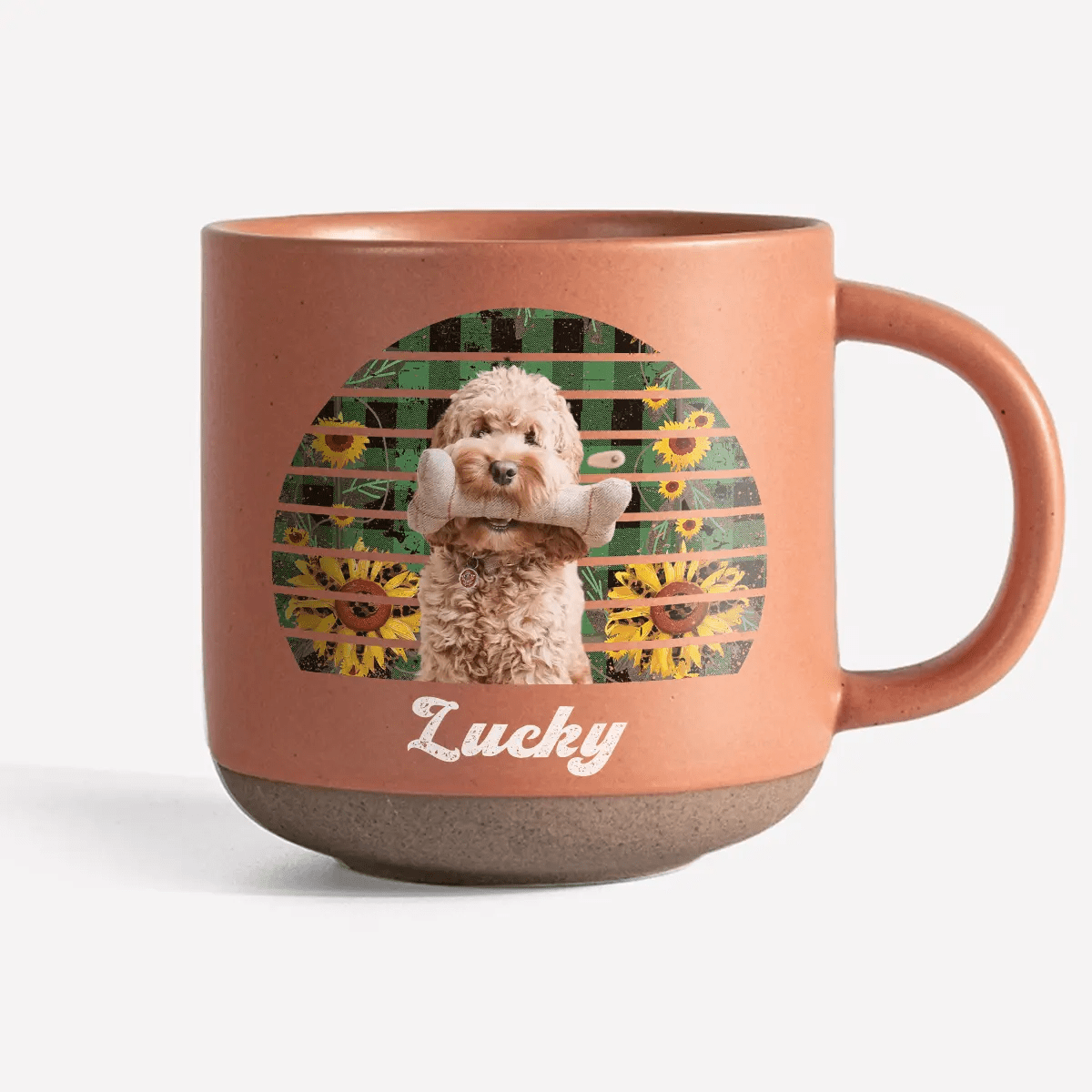 Custom Dog Cat Photo Retro Pottery Mug TH10 892099
