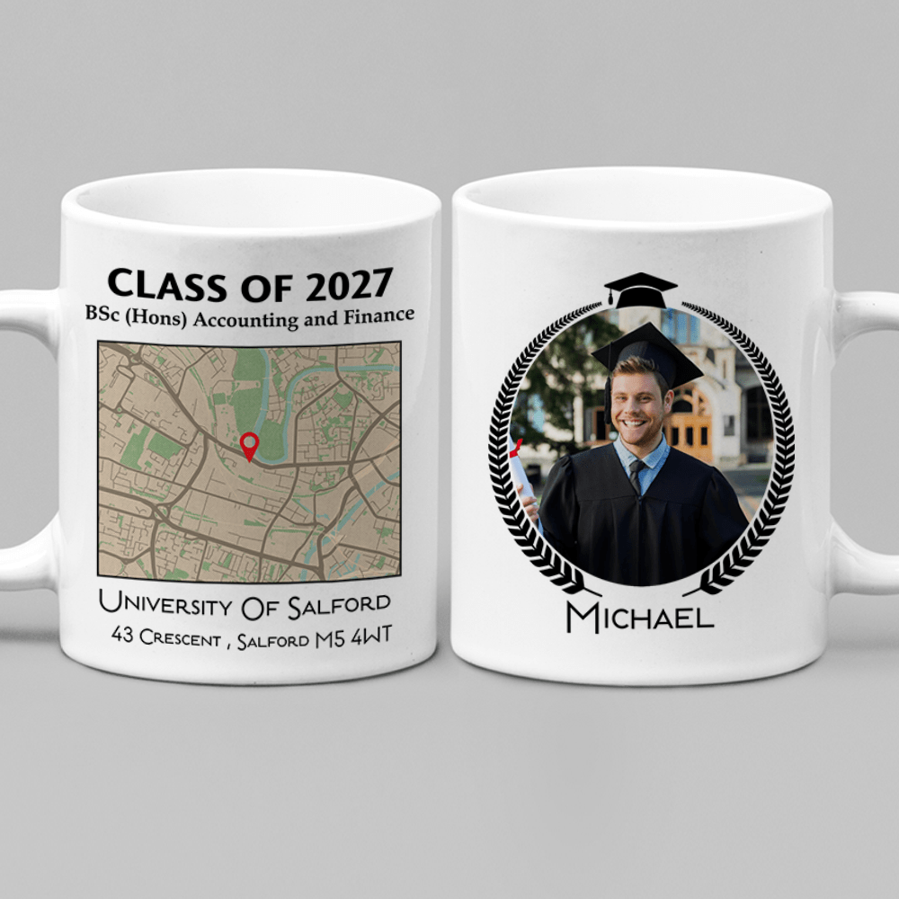 Custom Map Photo Graduation Gift Personalized Graduation Senior Coffee Mug 890335