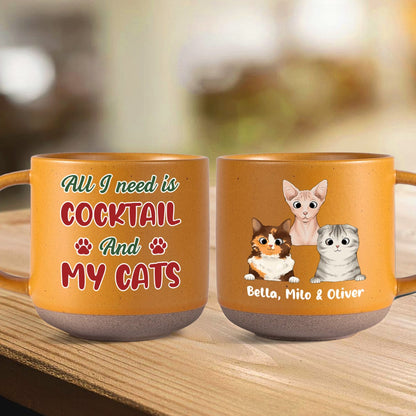 Custom Photo All I Need Is My Cat Pottery Mug TH10 891871