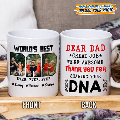 Custom Photo Best Dad Ever Ever Ever Mug NHS87 889122