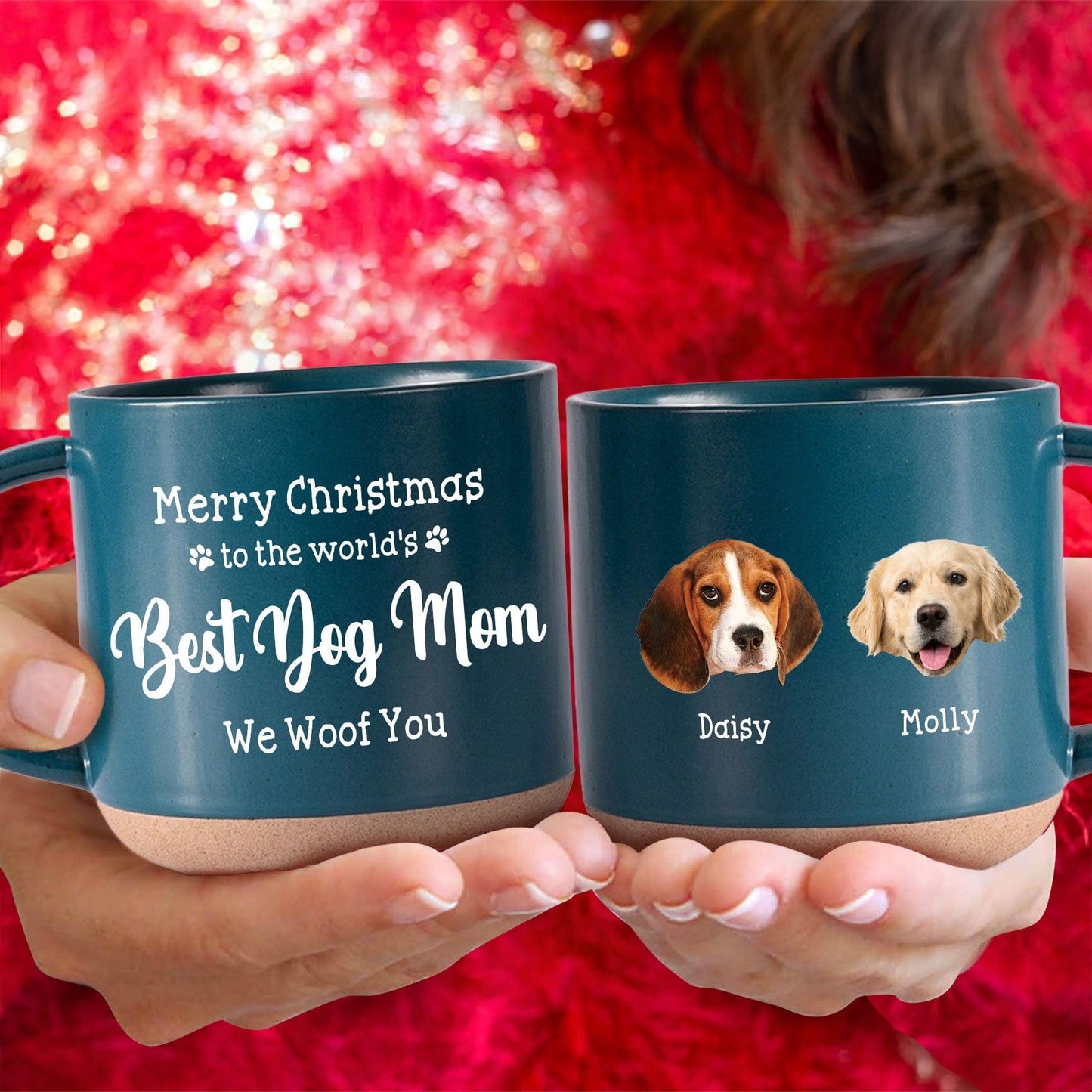Custom Photo Best Dog Mom Ever Dog Pottery Mug TH10 892161