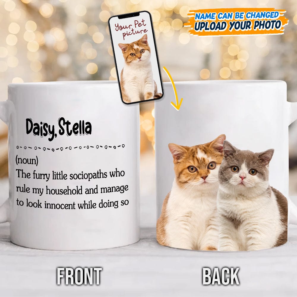 Custom Photo Cat Definition Coffee Mug N304 889142