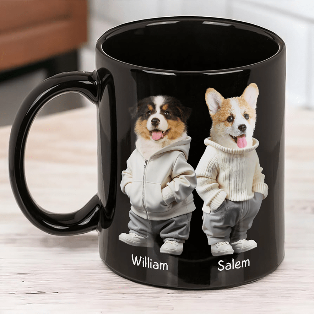 Custom Photo Cool Dog, Cat Mug Gift For Dog Cat Pet Lover HA75 891846