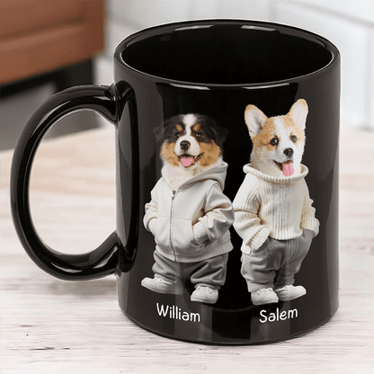 Custom Photo Cool Dog, Cat Mug Gift For Dog Cat Pet Lover HA75 891846