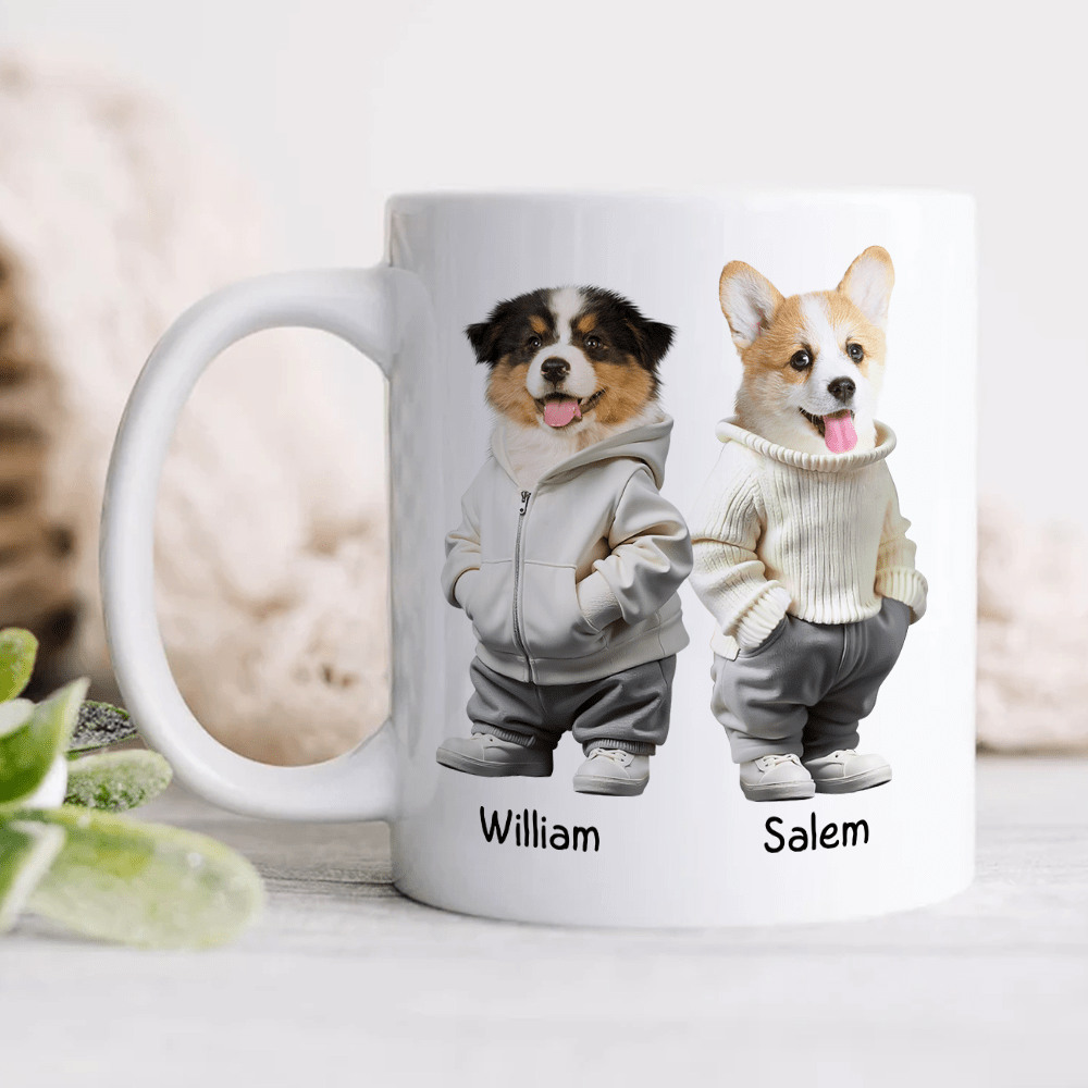 Custom Photo Cool Dog, Cat Mug Gift For Dog Cat Pet Lover HA75 891846