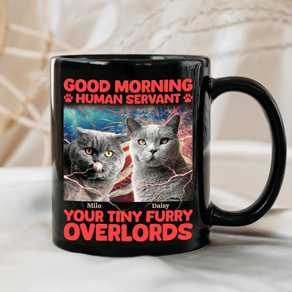 Custom Photo Good Morning Human Servant Pet Mug N304 890477