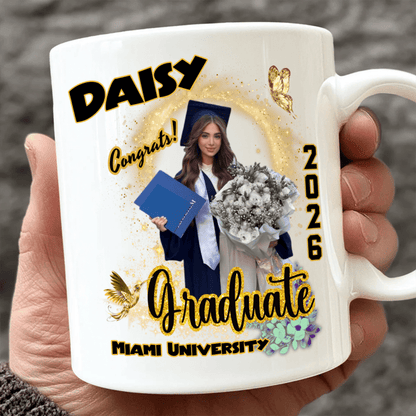 Custom Photo Graduation 2026 White Mug - Unique Keepsake Gift for Proud Grads LM32 893047
