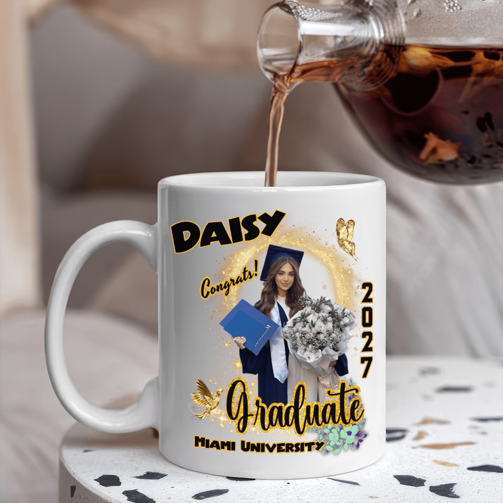 Custom Photo Graduation 2026 White Mug - Unique Keepsake Gift for Proud Grads LM32 893047
