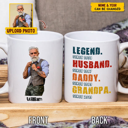 Custom Photo Grandma Legend Family Mug N304 HN590