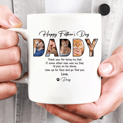 Custom Photo Happy Father's Day For Cat Lover Mug TH10 N304 890907