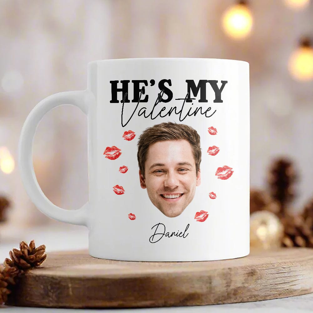 Custom Photo He/She's My Valentine Couple Mug HO82 893362