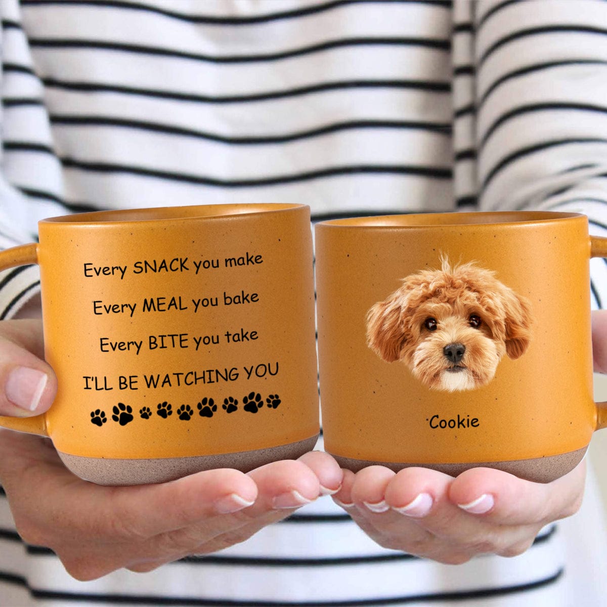 Custom Photo I'll Be Watching You For Dog Lover Pottery Mug TH10 892095