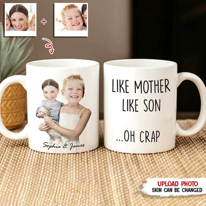 Custom Photo Like Father Like Child Family Mug N369 HN590