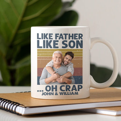 Custom Photo Like Father Like Son Family Mug N304 890313