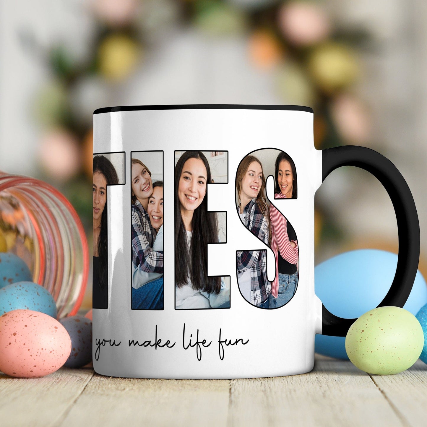 Custom Photo Love You Bestie Accent Mug TH10 892231
