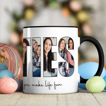 Custom Photo Love You Bestie Accent Mug TH10 892231